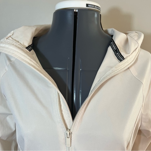 All In Motion Off White Hooded Lightweight Zip Up Jacket Size S - Picture 2 of 8